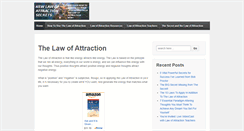 Desktop Screenshot of newlawofattractionsecrets.com