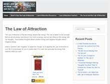 Tablet Screenshot of newlawofattractionsecrets.com
